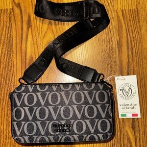 Valentino Orlandi Black Crossbody Bag